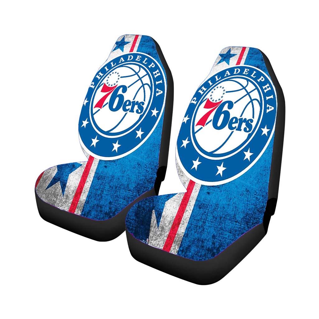 Philadelphia 76Ers Logo Flag Car Seat Covers