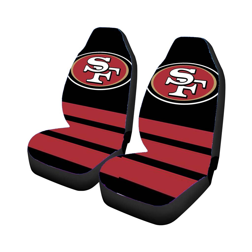 San Francisco 49Ers Red Stripe Car Seat Covers