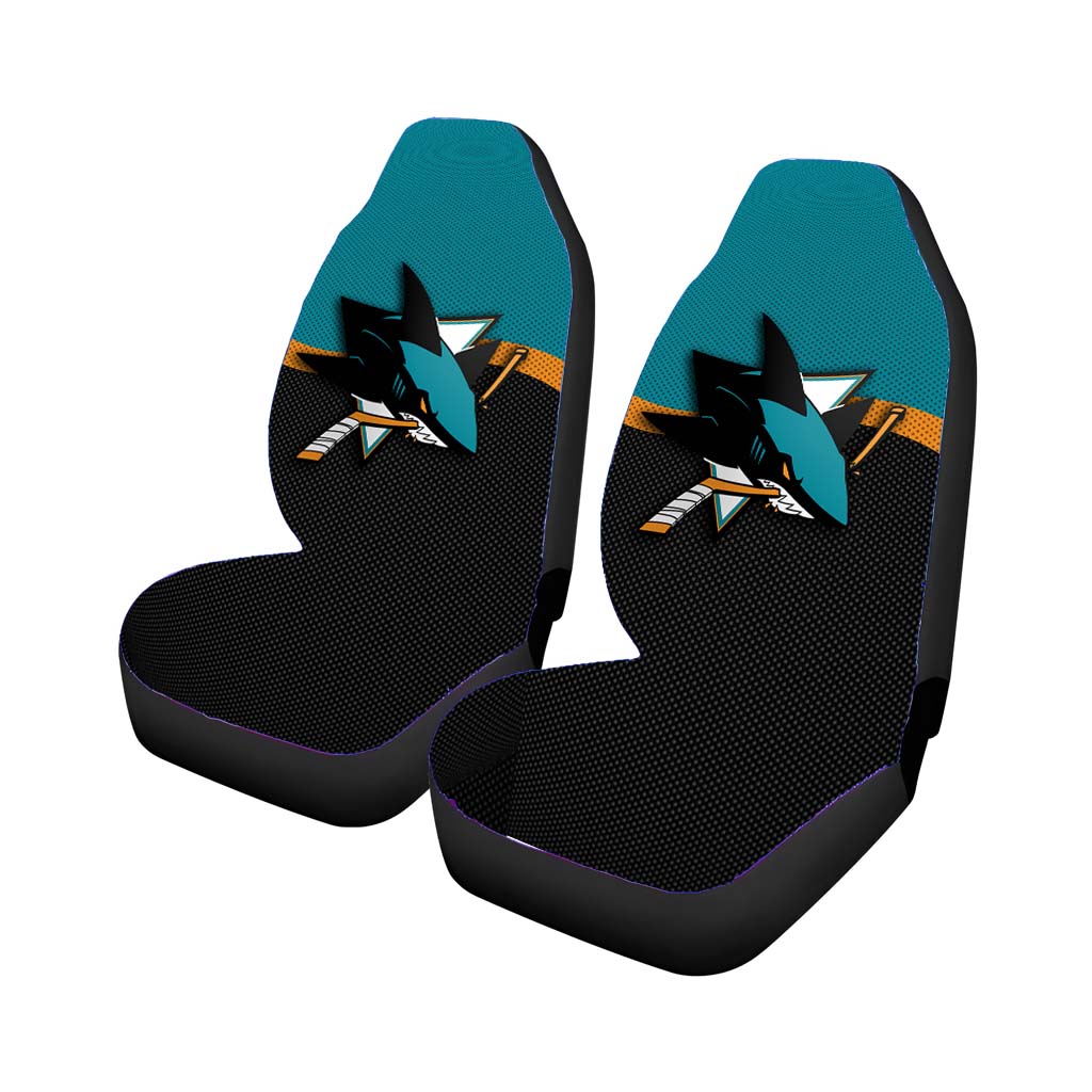 San Jose Sharks Logo Jersey Car Seat Covers