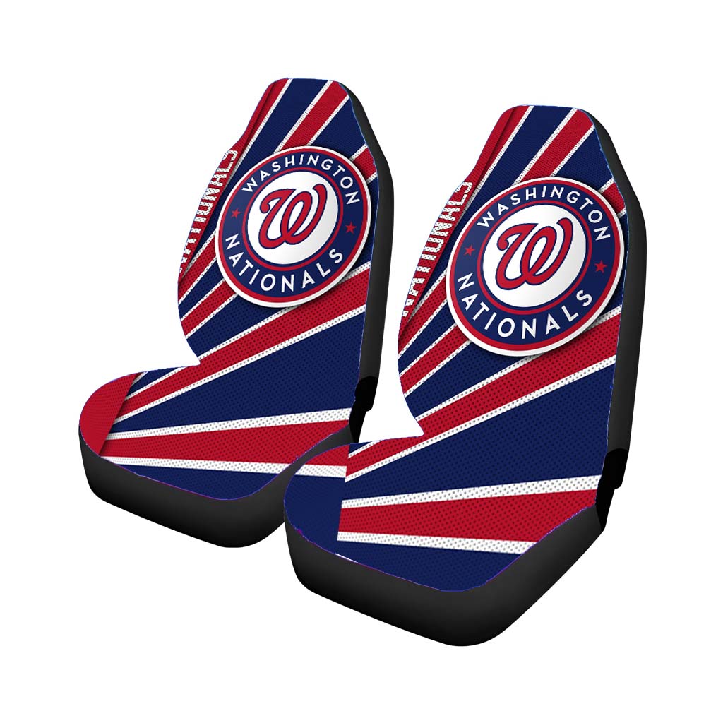 Washington Nationals Stripe Wallpaper Car Seat Covers