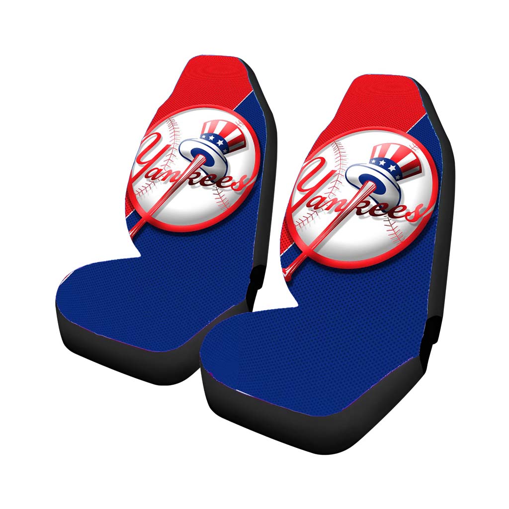 Yankees Newyork Split Blue Red Car Seat Covers