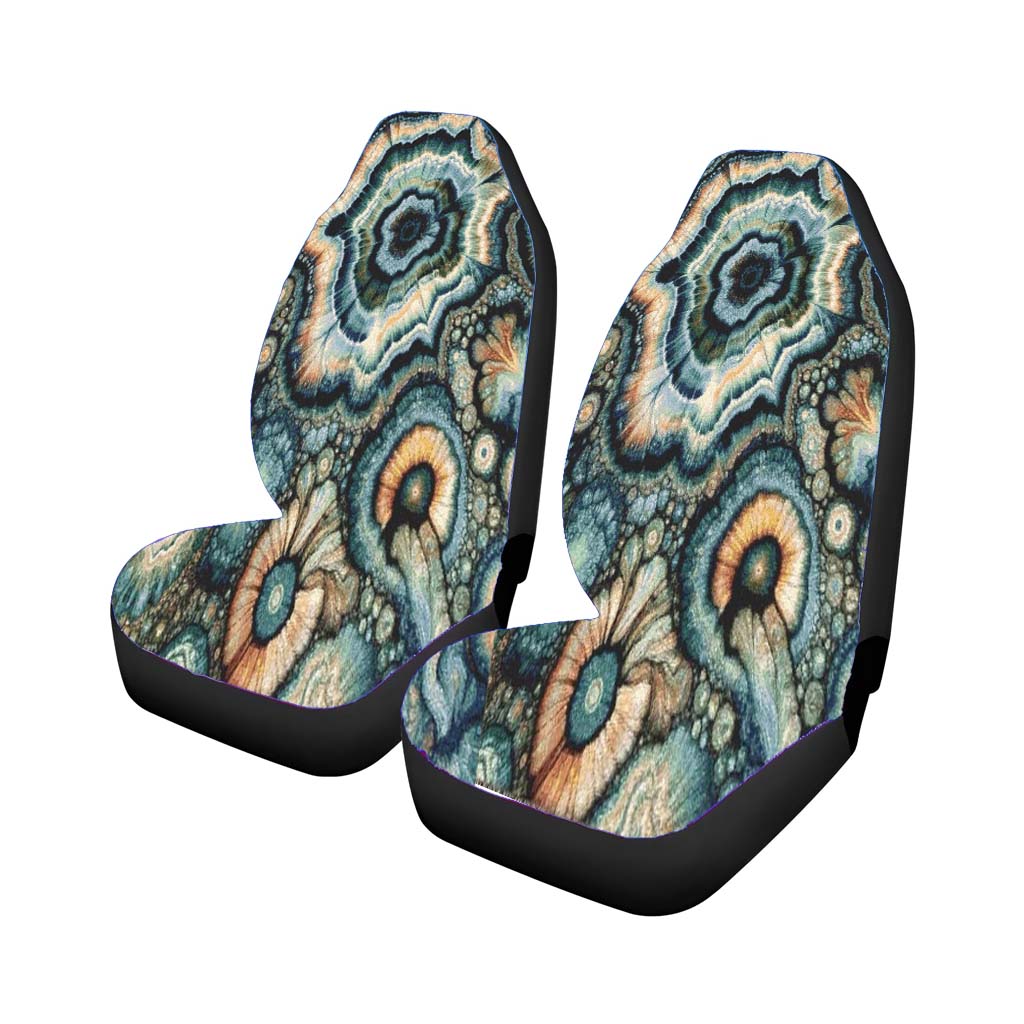 Abstract Havana Patterns Peach Universal Fit Stylish & Comfortable Car Seat Covers
