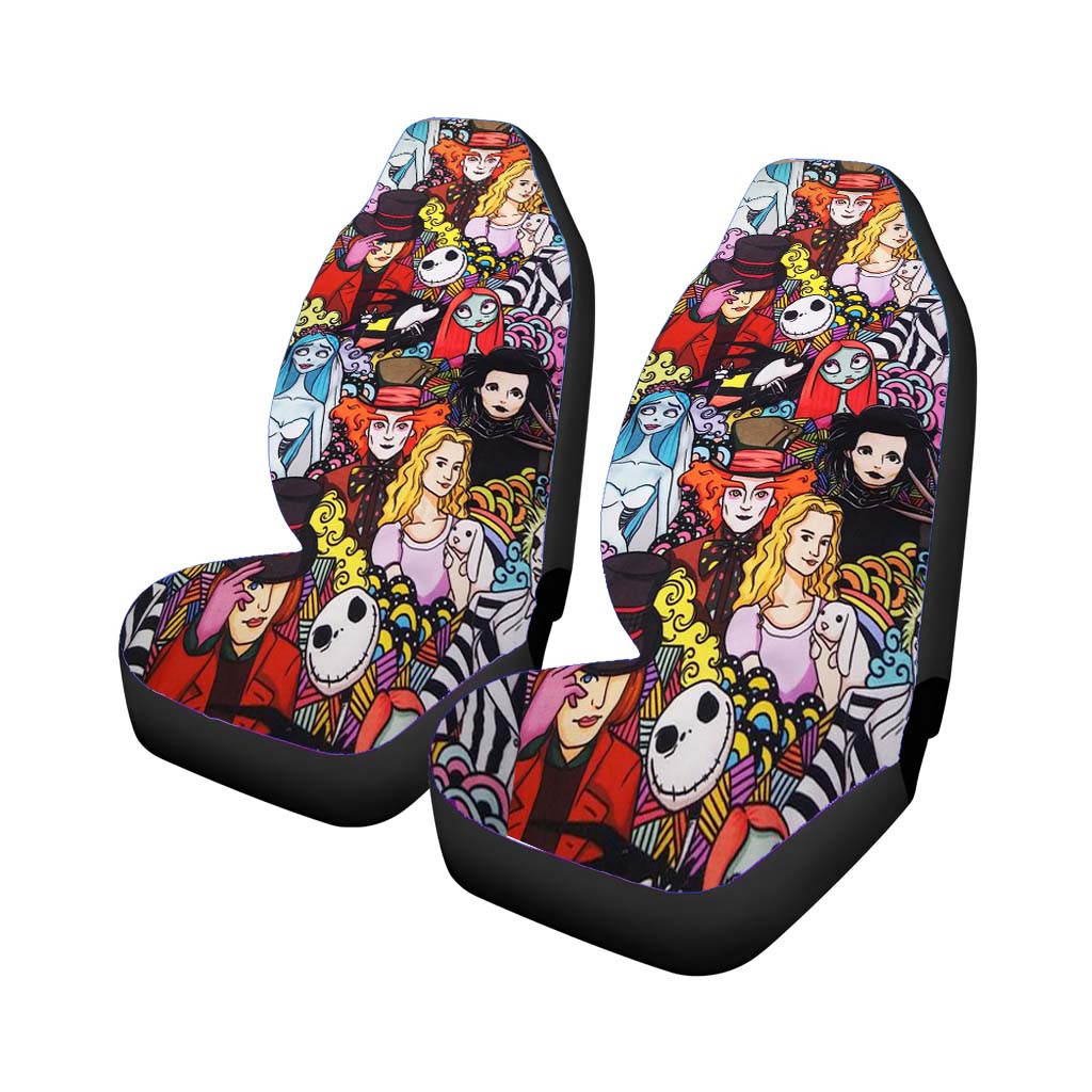 Halloween Johny Depp Pattern Cartoon Car Seat Covers