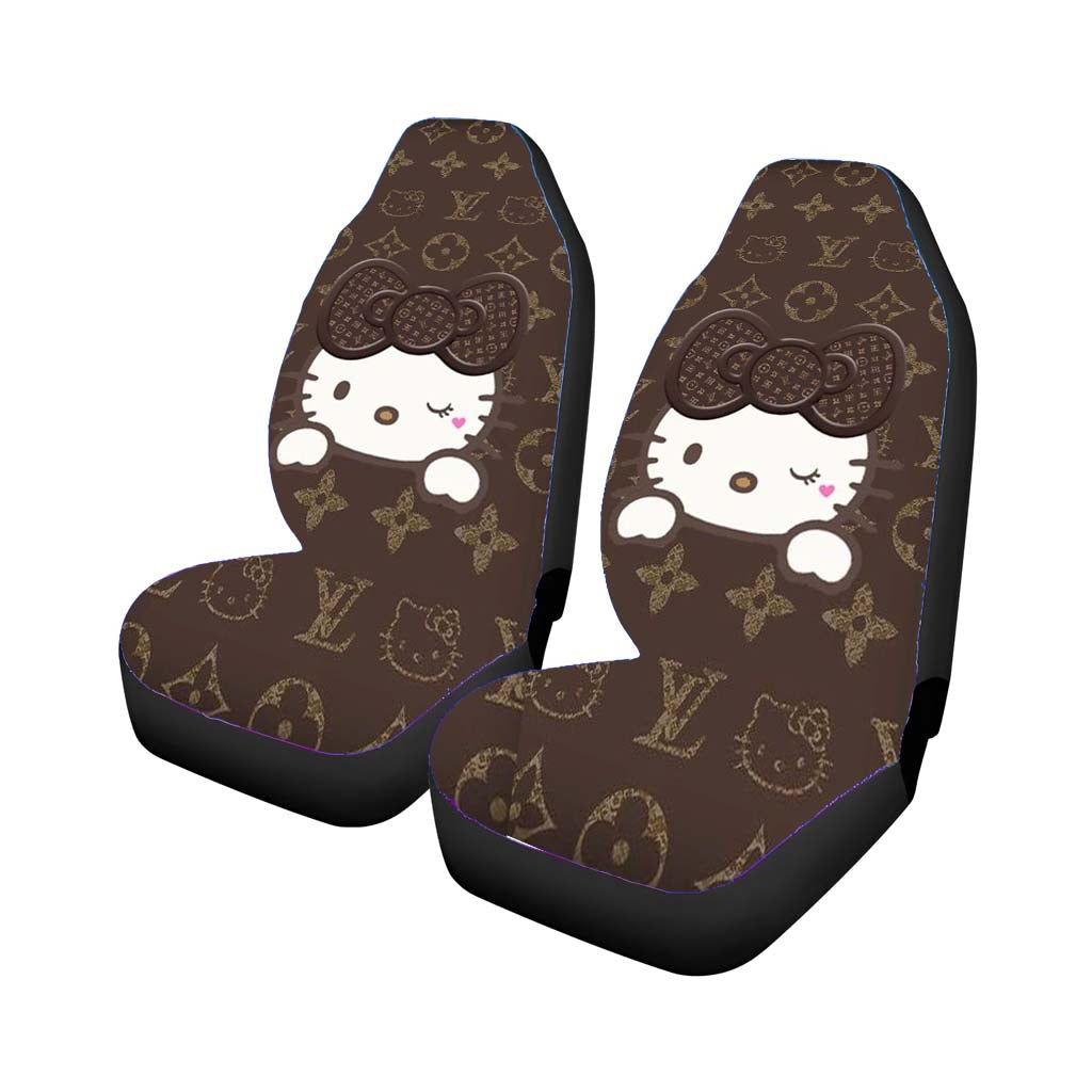 Hello Kitty Chocolate Elegant Pattern Universal Fit Stylish & Comfortable Car Seat Covers