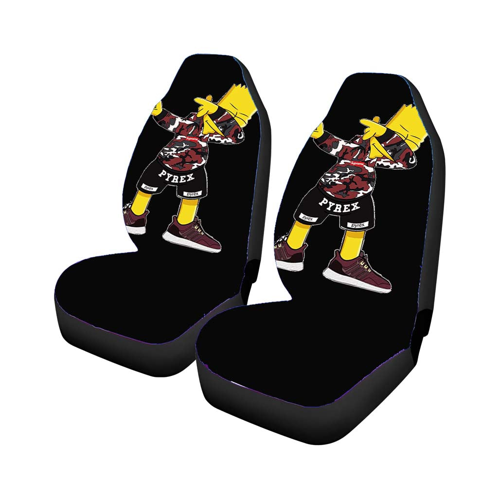 Supreme Bape Blue Car Seat Covers