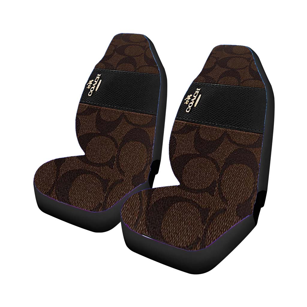 Coach Wallet Pattern Car Seat Covers