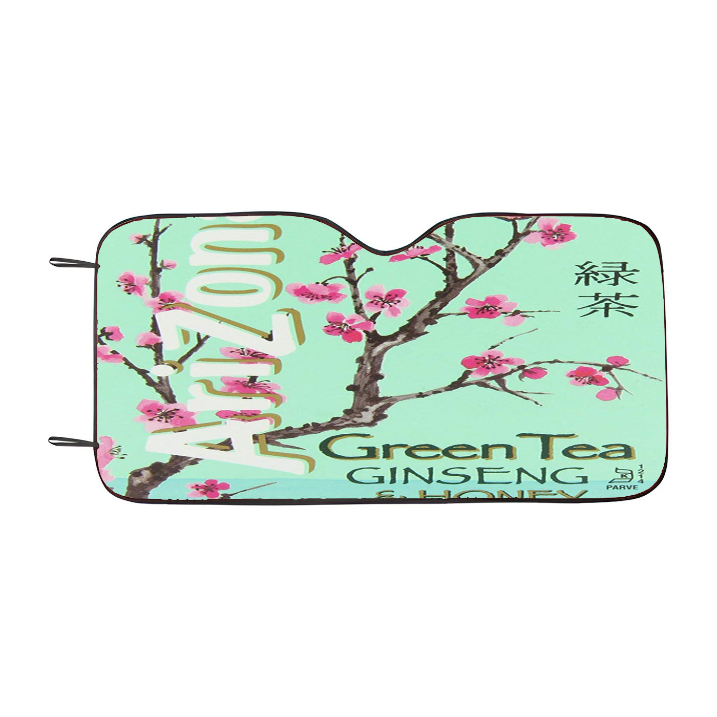 Arizona Drink Mix Green Tea With Ginseng And Honey Car Auto Sun Shade Windshield Cover