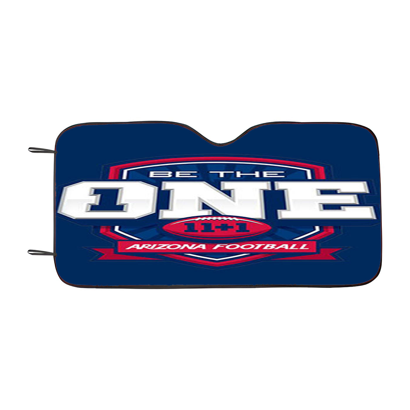 Be The One Arizona Football Blue Car Auto Sun Shade Windshield Cover