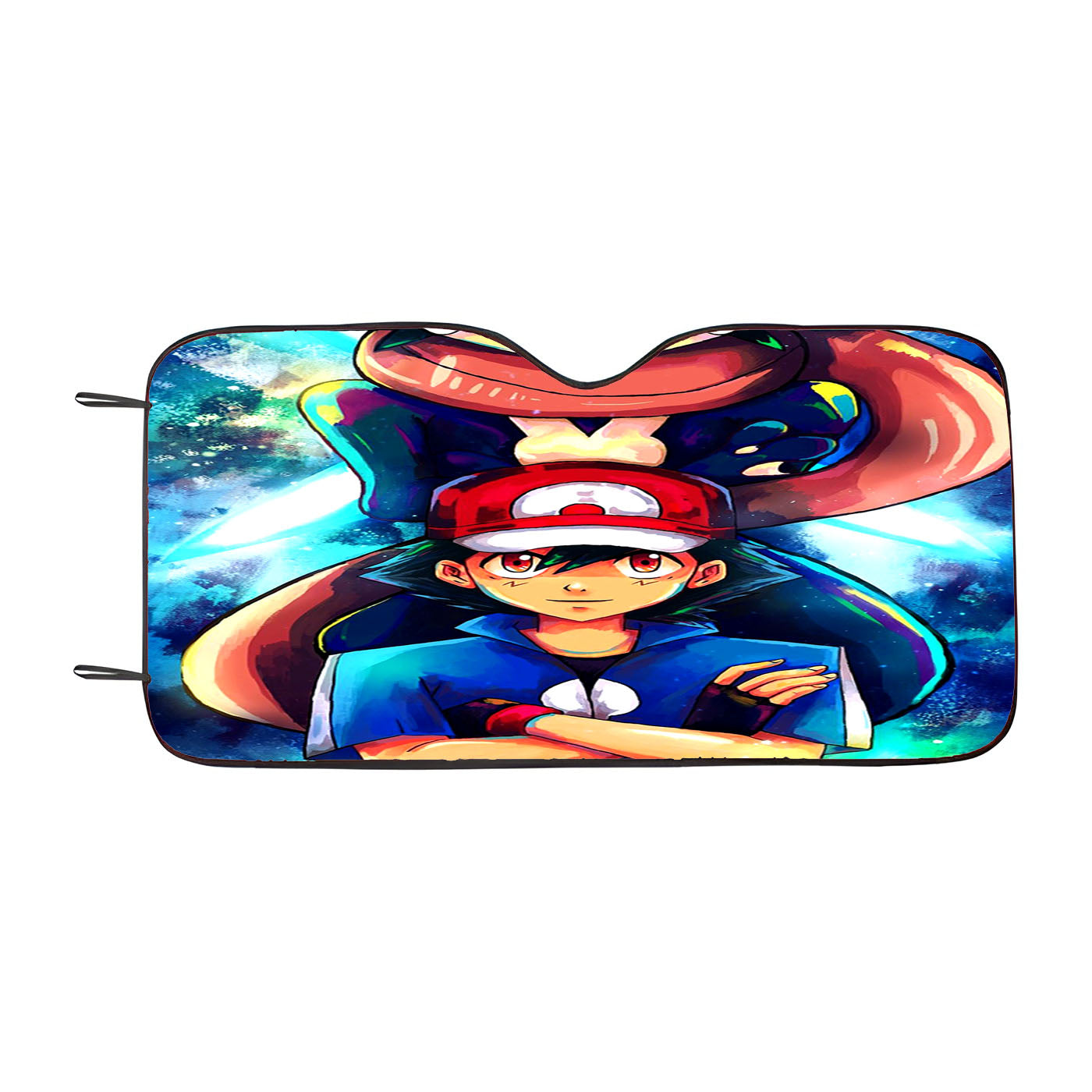 Pokemon And Ash Car Auto Sun Shade Windshield Cover