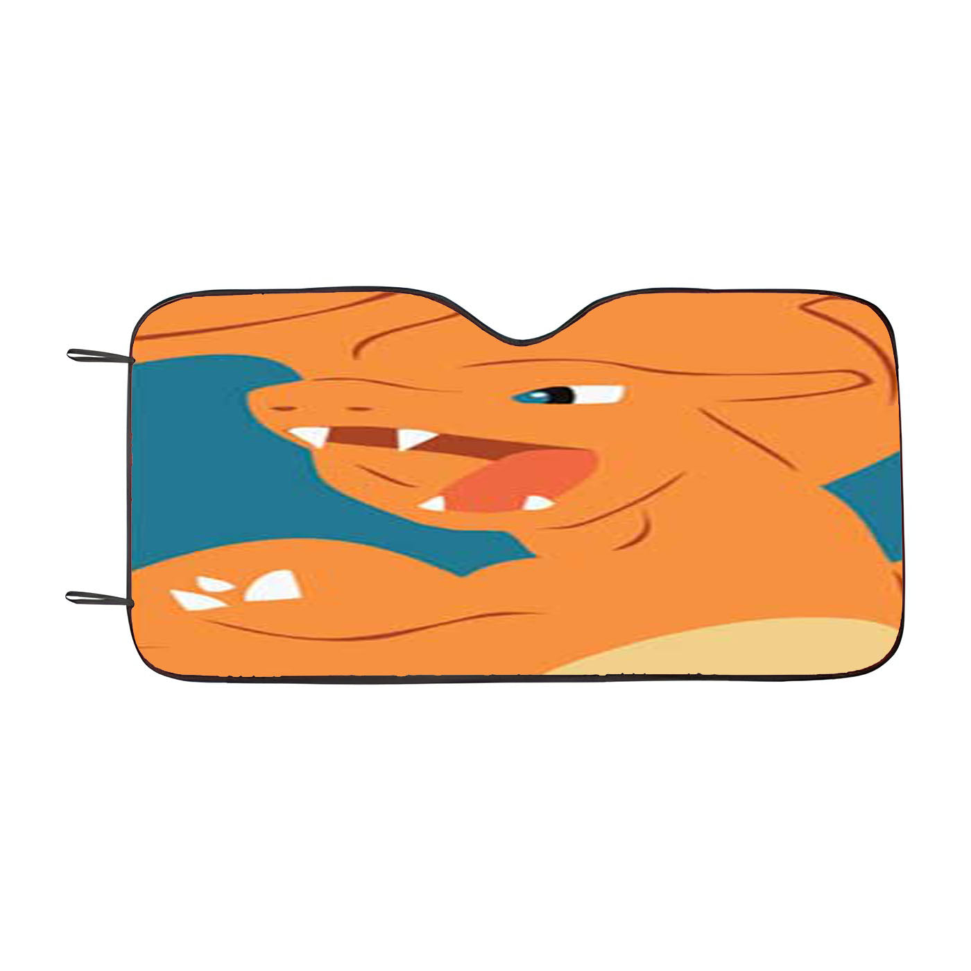 Pokemon Charizard Orange Bkg Car Auto Sun Shade Windshield Cover