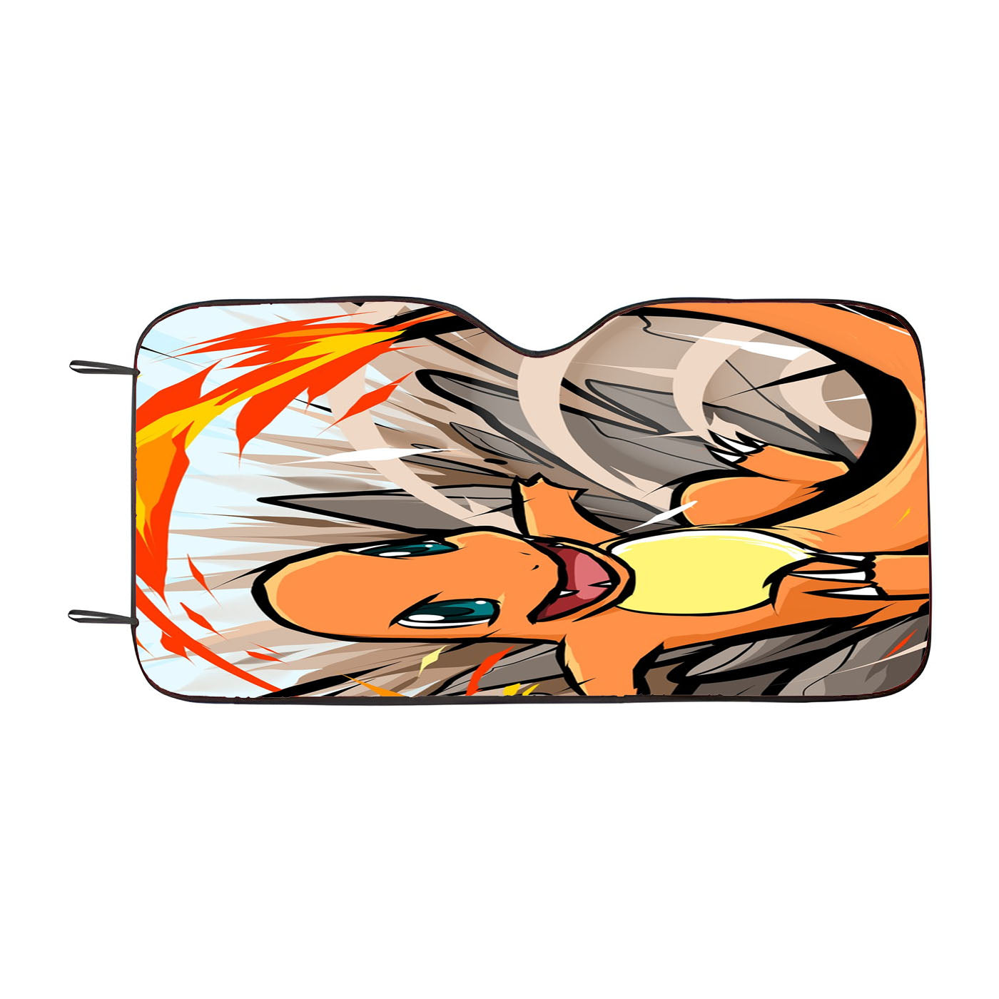 Pokemon Charmander Attacks Car Auto Sun Shade Windshield Cover