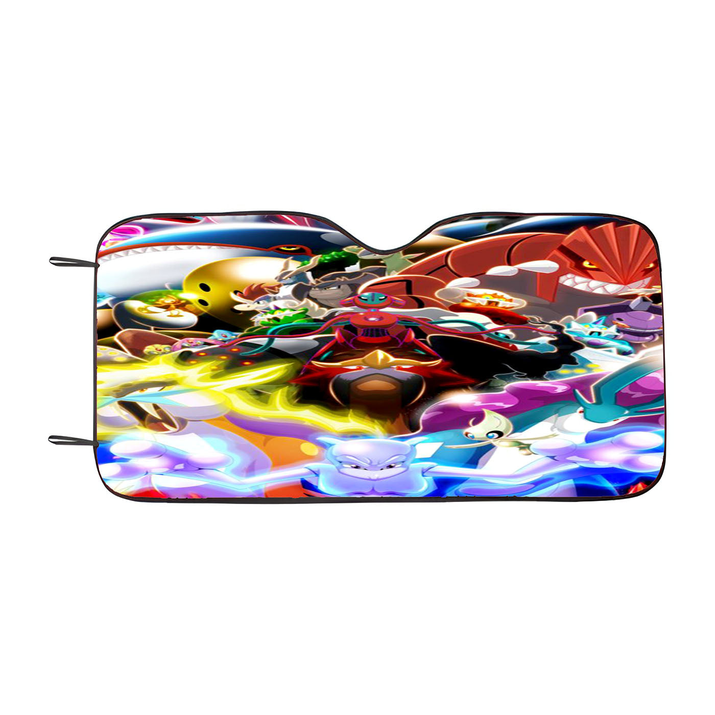 Pokemon Collection Of Neon Time Car Auto Sun Shade Windshield Cover