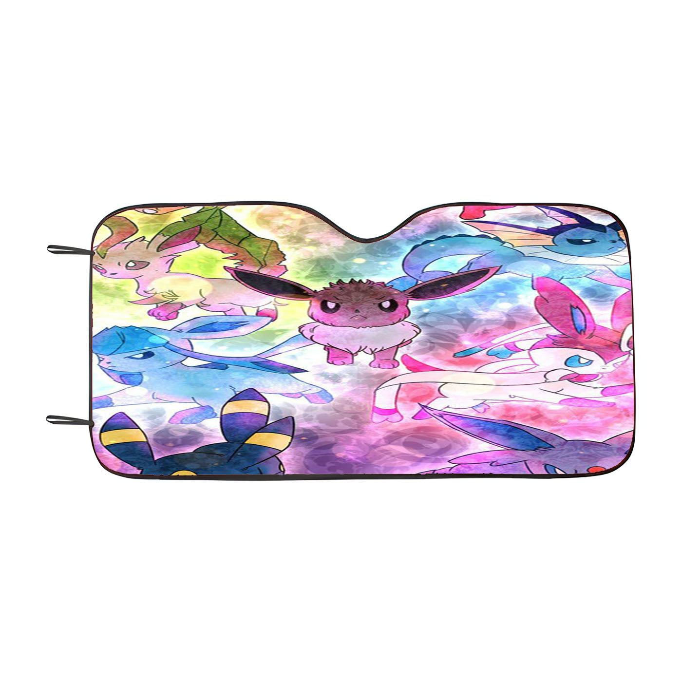 Pokemon Eevee Collections Illustrations Car Auto Sun Shade Windshield Cover