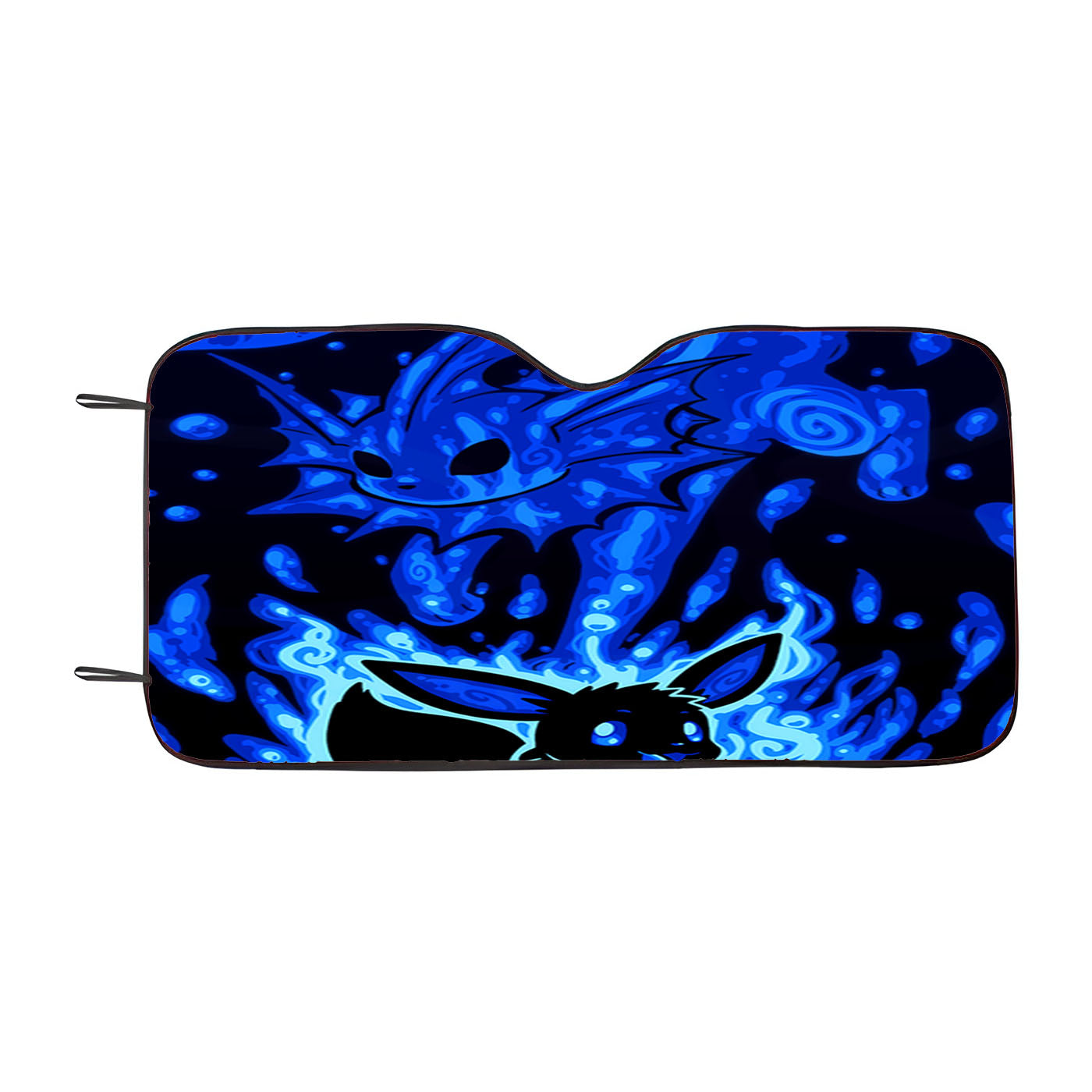 Pokemon Evolution Eevee To Vaporeon Car Auto Sun Shade Windshield Cover