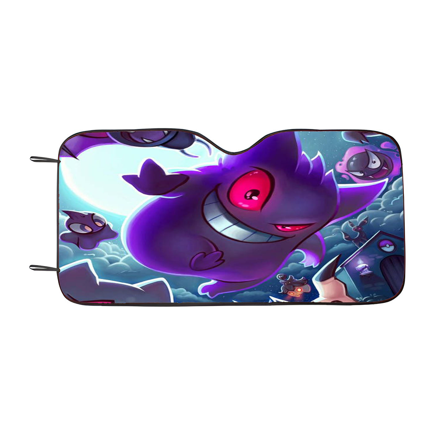 Pokemon Ghost Happy Halloween Car Auto Sun Shade Windshield Cover