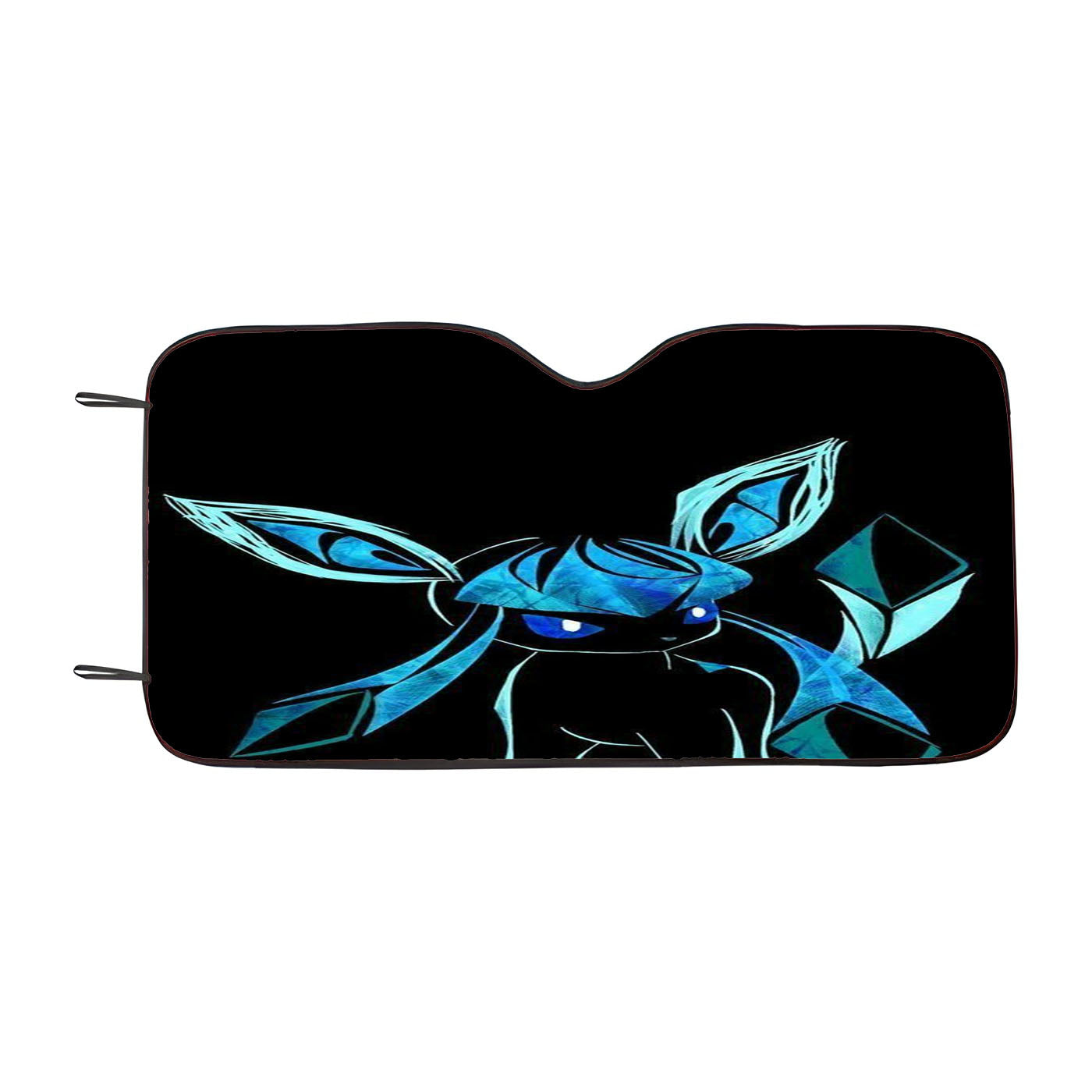 Pokemon Glaceon Night Silhouette Car Auto Sun Shade Windshield Cover