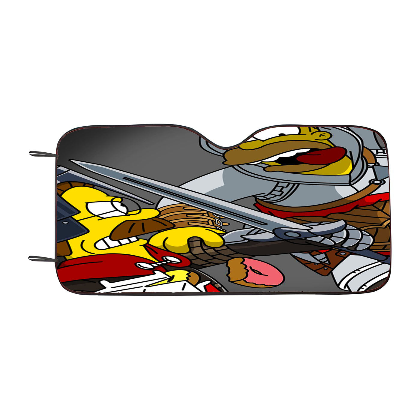 Simpsons Assassin'S Creed Car Auto Sun Shade Windshield Cover