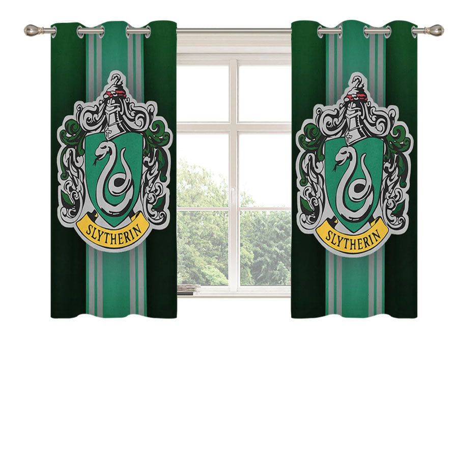 Harry Potter The Duality Of Slytherin Peach Skin Window Curtains