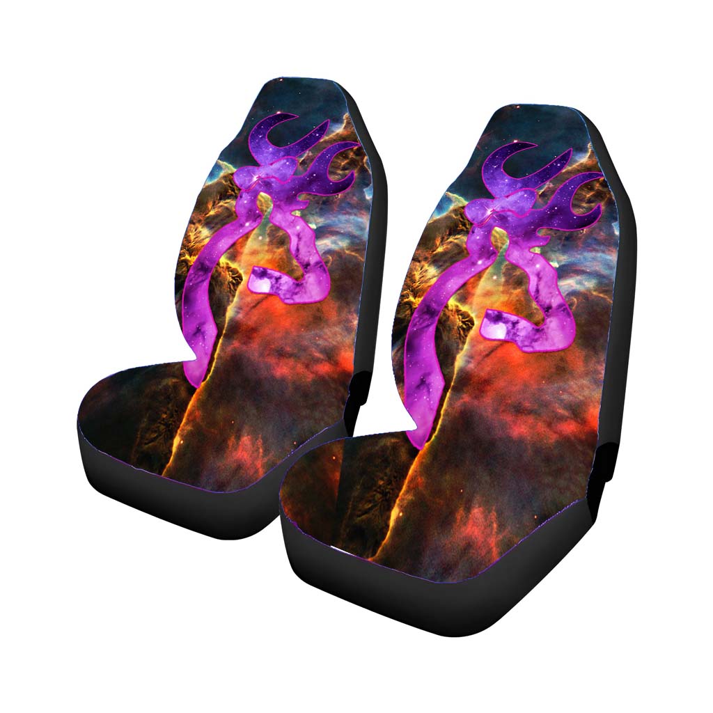 Love Browning Deer Camo Girl 2 Car Seat Covers