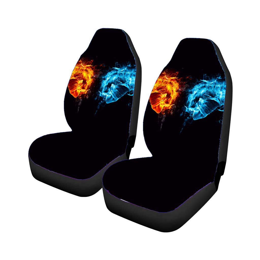 Hand Fire And Ice Car Seat Covers