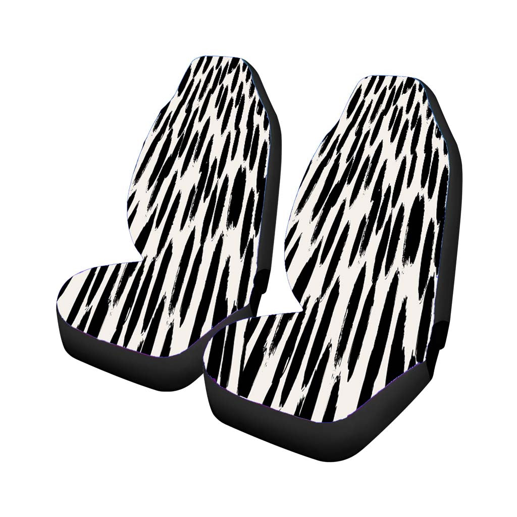 Hand Painted Black Spot Car Seat Covers