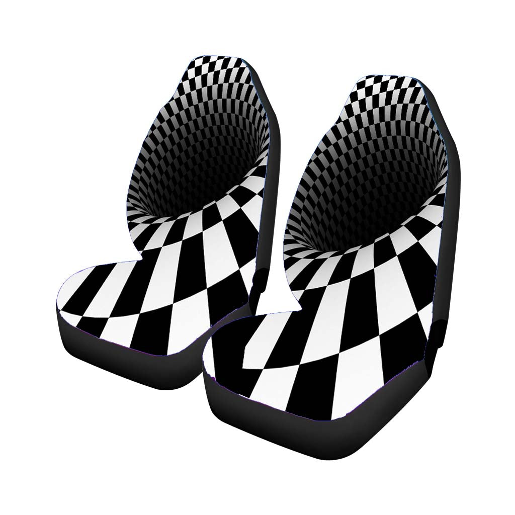 Hole Black White- Car Seat Covers