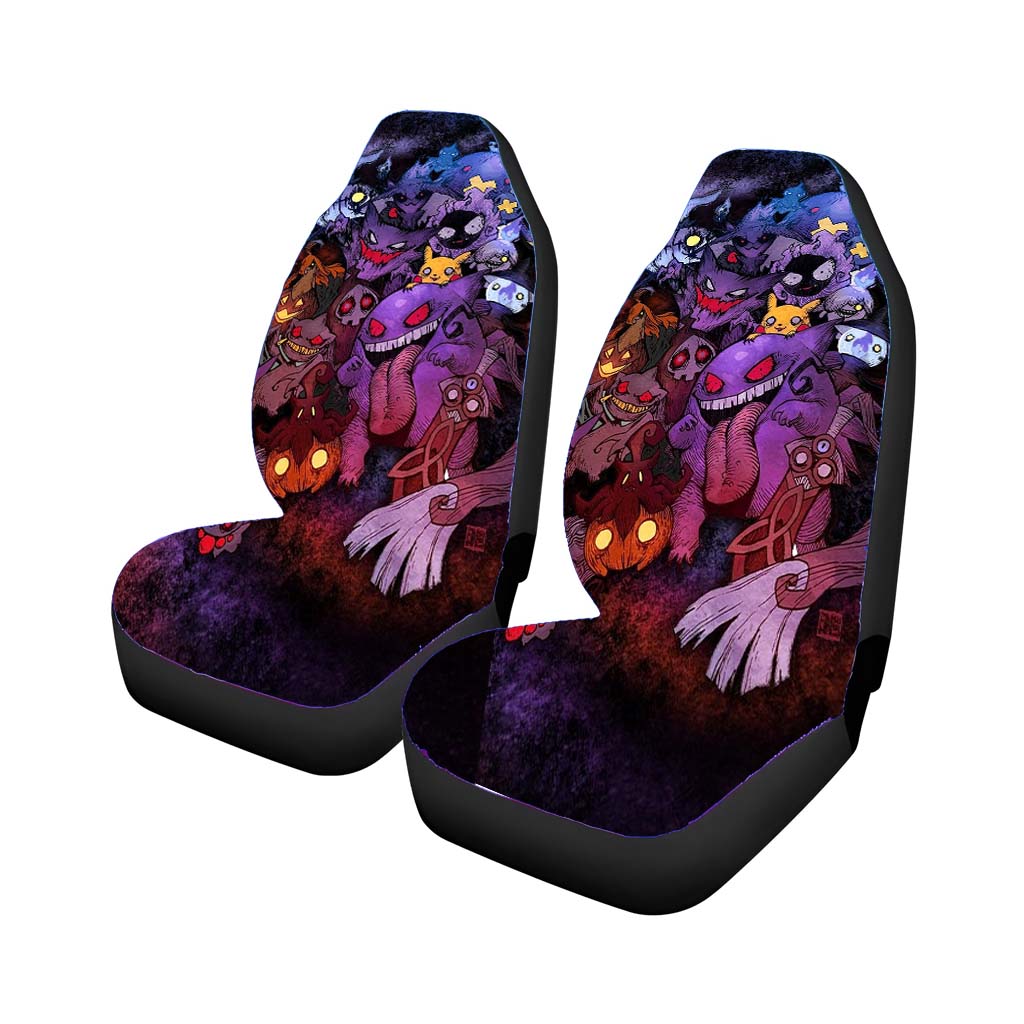 All Character Pokemon Zombie Halloween Cosplay Car Seat Covers