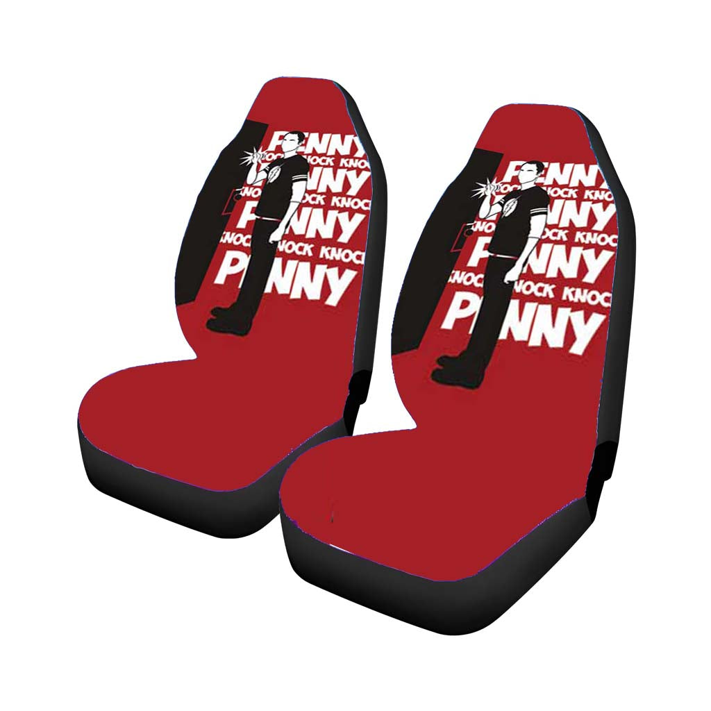 Big Bang Theory Knock Red Car Seat Covers