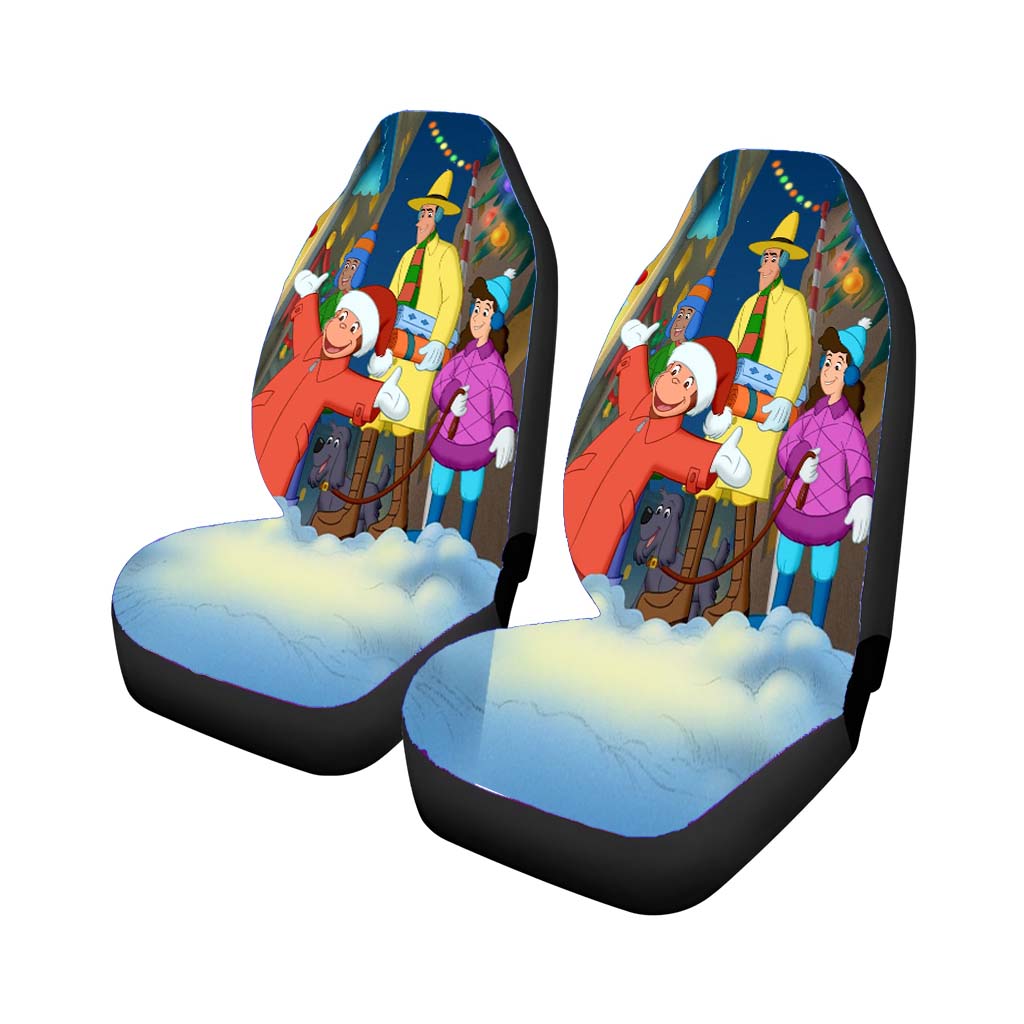 Christmas Curious George And Friends Car Seat Covers