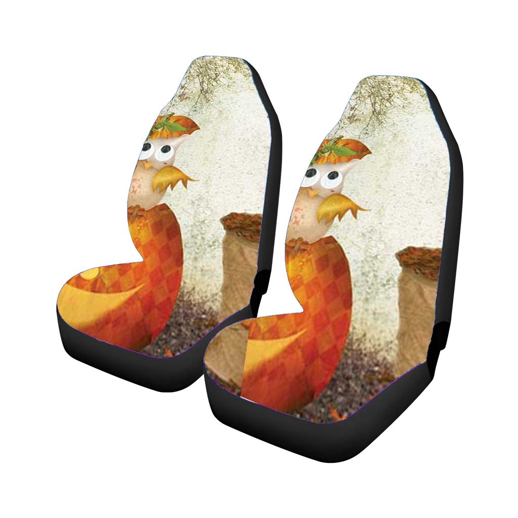 Halloween Owls Car Seat Covers