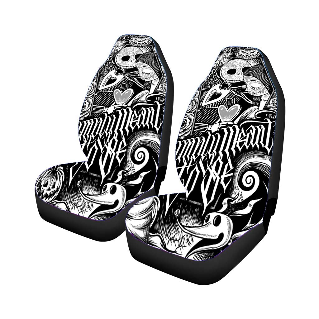 Jack And Sally Muertitos The Nightmare Before Christmas Art Car Seat Covers