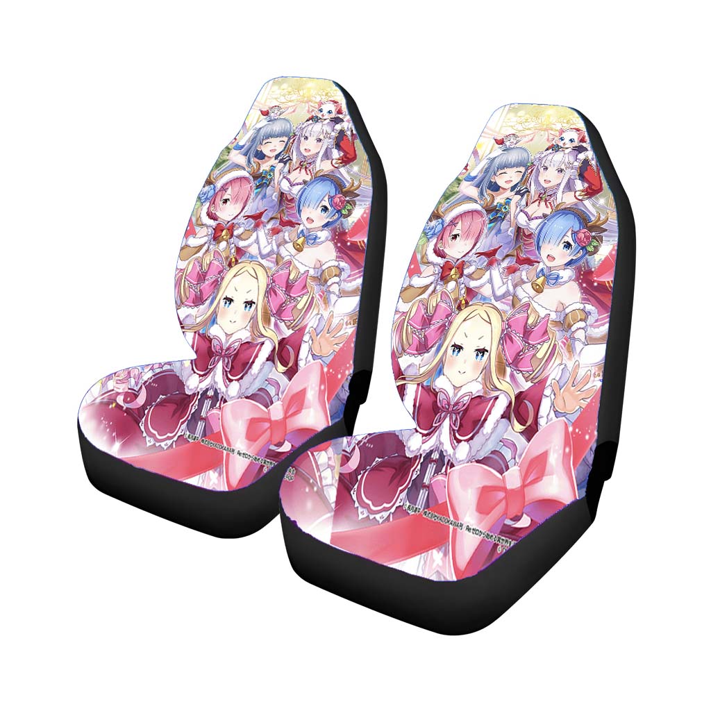 Re Zero Rem Ram And Friends Christmas Car Seat Covers