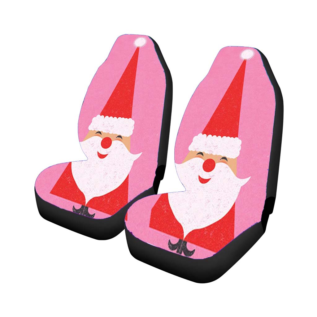 Santa Christmas Pink Car Seat Covers
