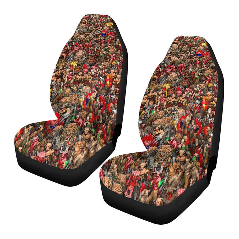 All Enemies From Doom Game Car Seat Covers