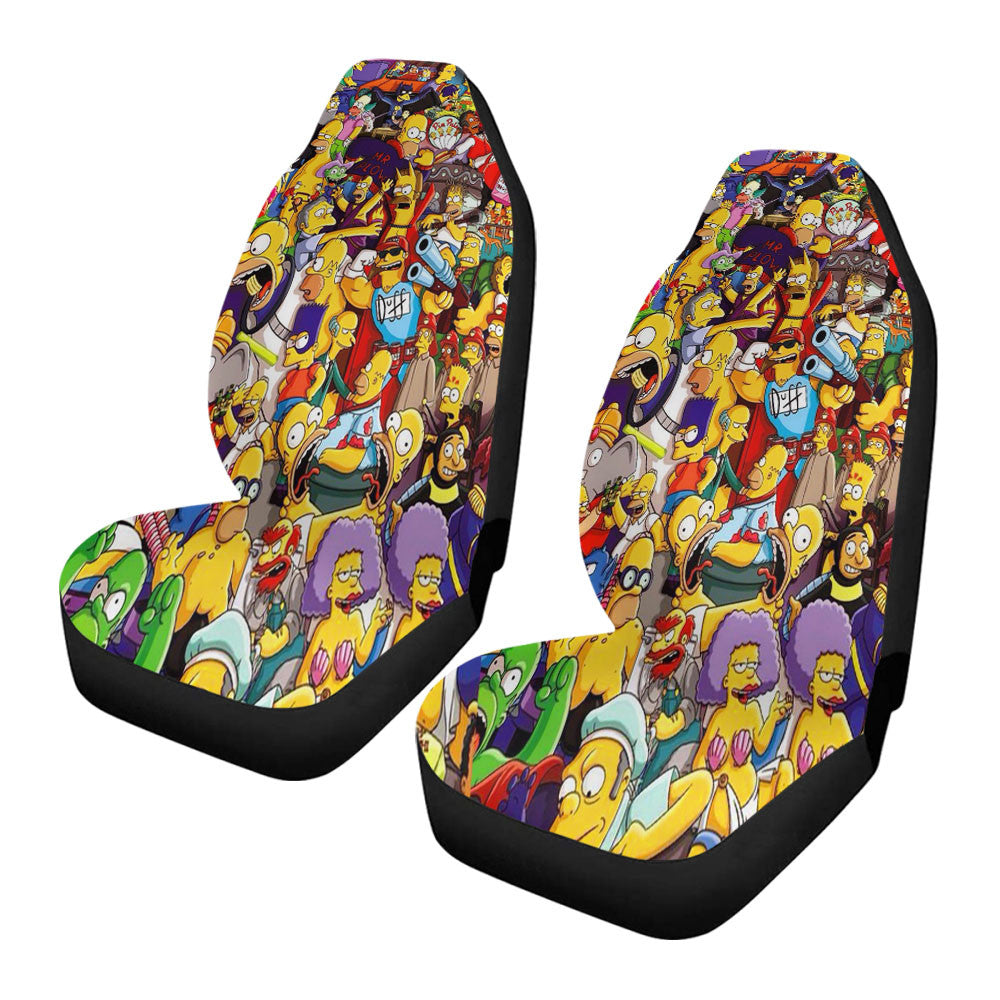 All Simpson Characters Car Seat Covers
