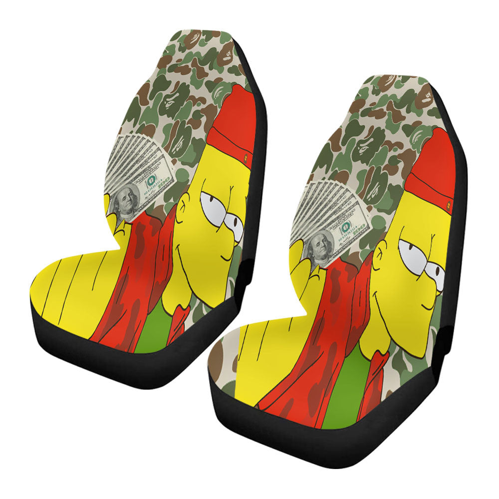 Bart Simpson Dollar Car Seat Covers
