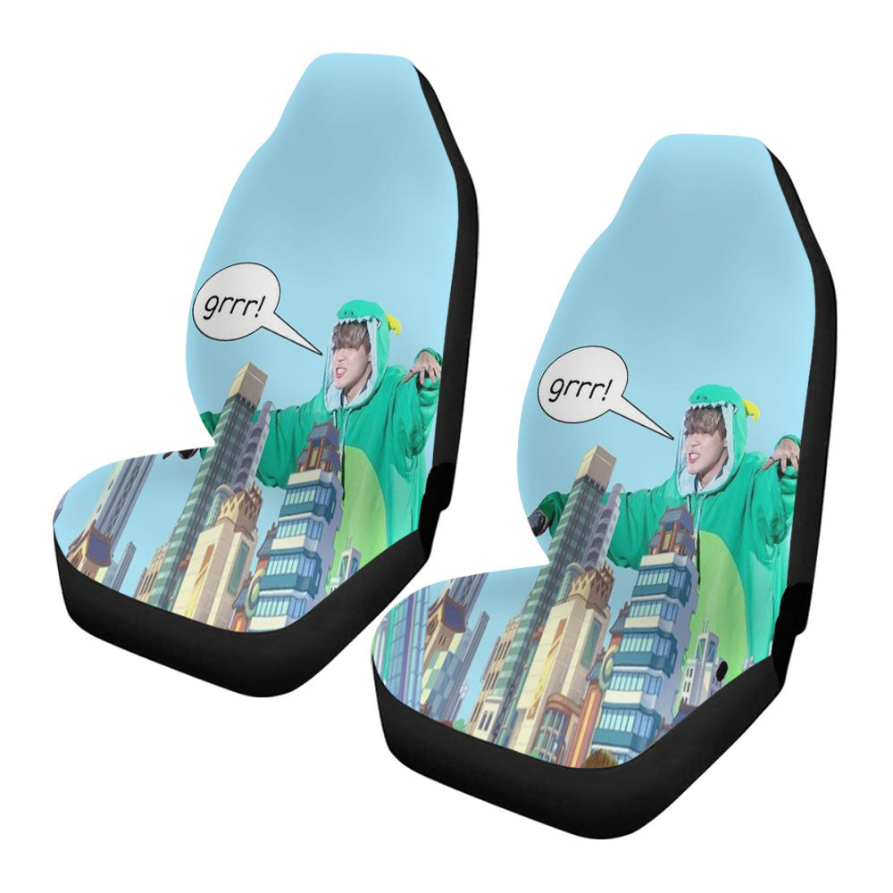 Dinosaur Jimin Car Seat Covers