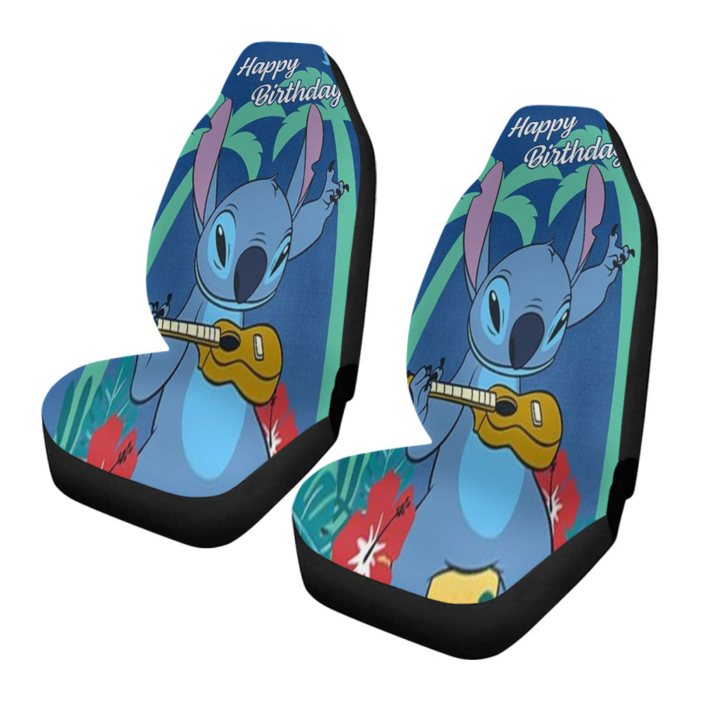 Happy Birthday Stitch Car Seat Covers