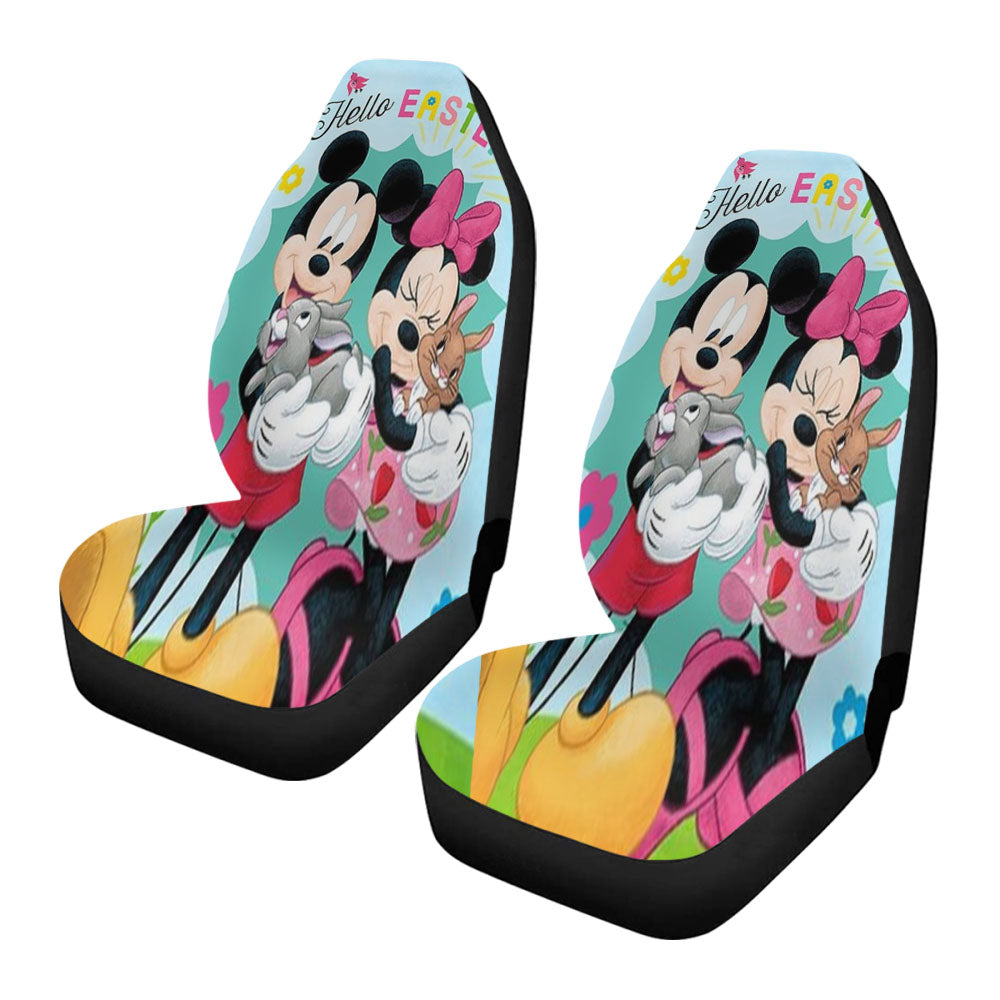 Hello Easter Mickey And Minnie Car Seat Covers
