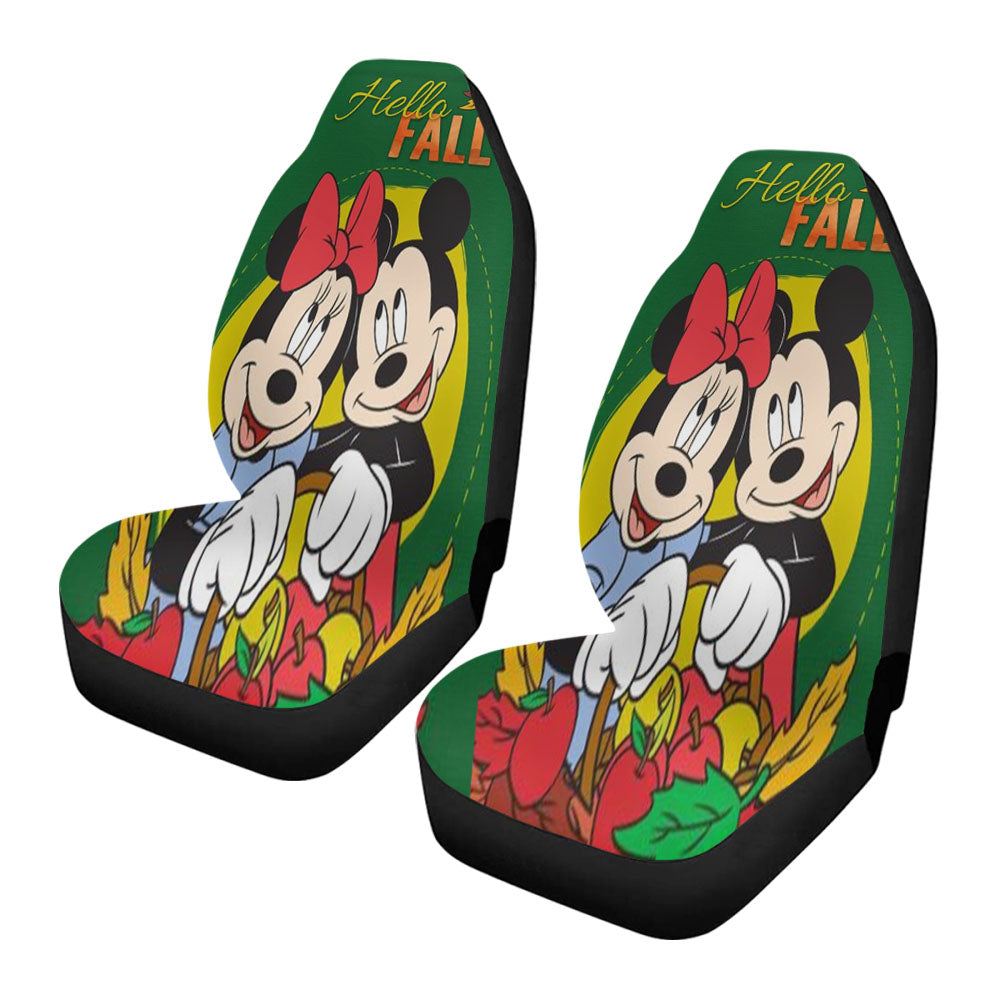 Hello Fall Mickey Minnie Car Seat Covers