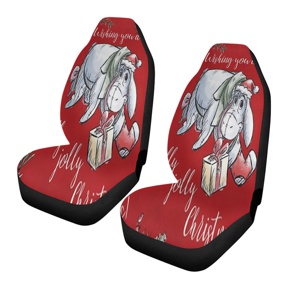 Holly Jolly Christmas Eeyore Car Seat Covers