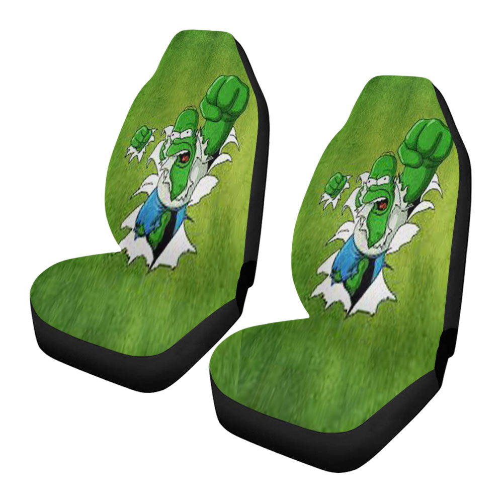 Homer Simpson Green Car Seat Covers
