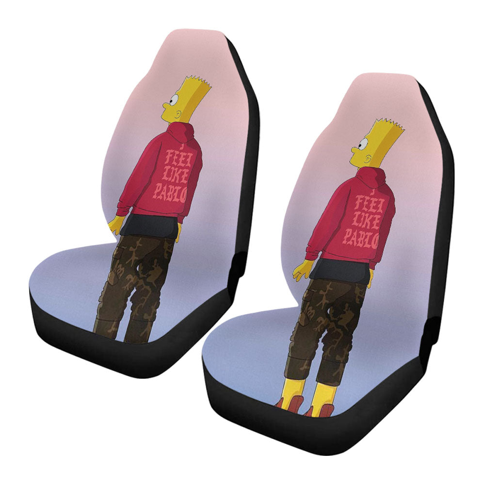 I Feel Like Pablo Bart Simpson Car Seat Covers