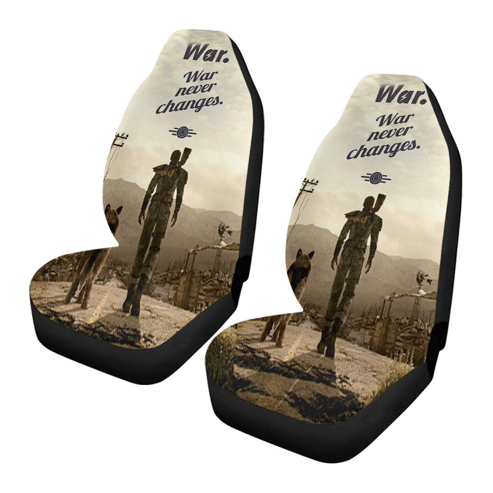 Lone Wanderer And Dogmeat Fallout Car Seat Covers