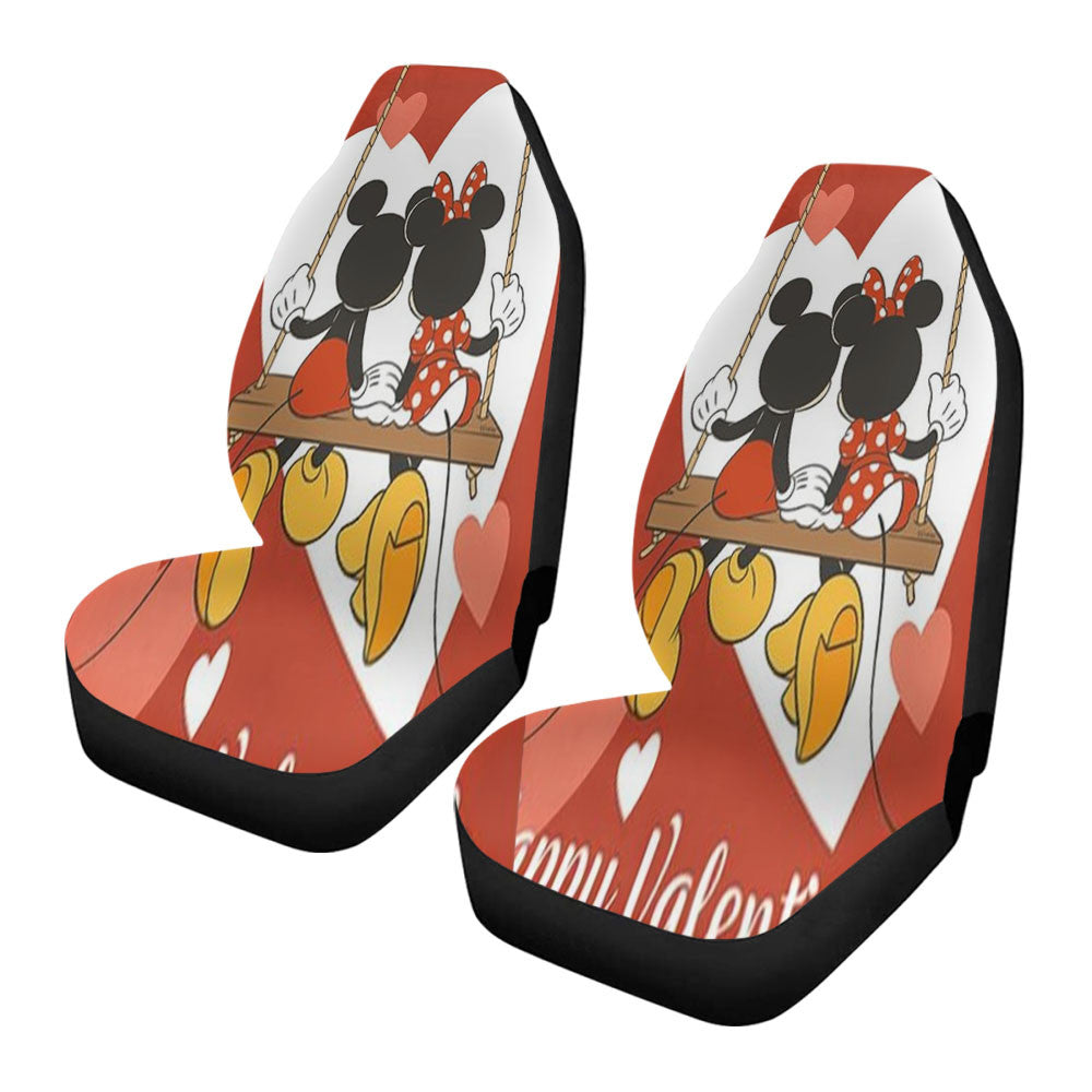 Love Is In Swing Mickey Mouse And Minnie Mouse Car Seat Covers