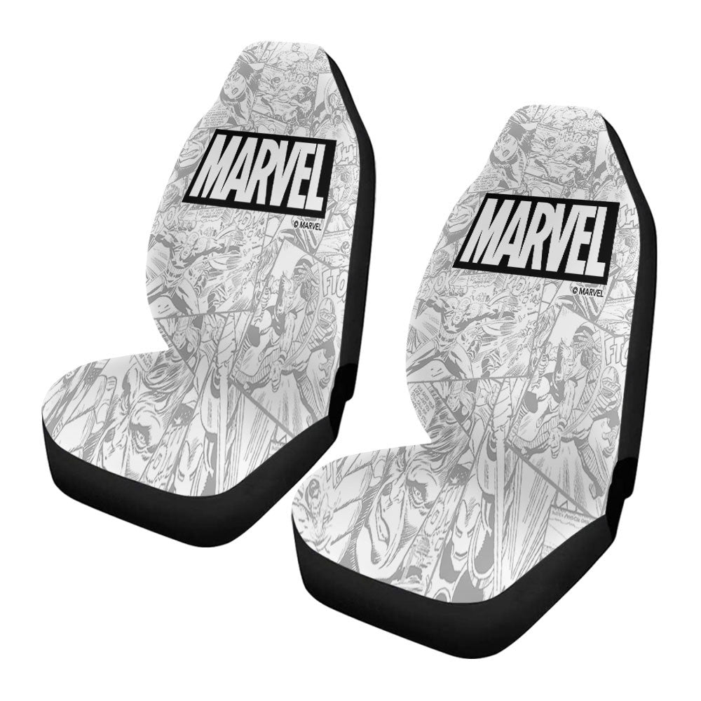 Marvel Comics Monochrome Car Seat Covers