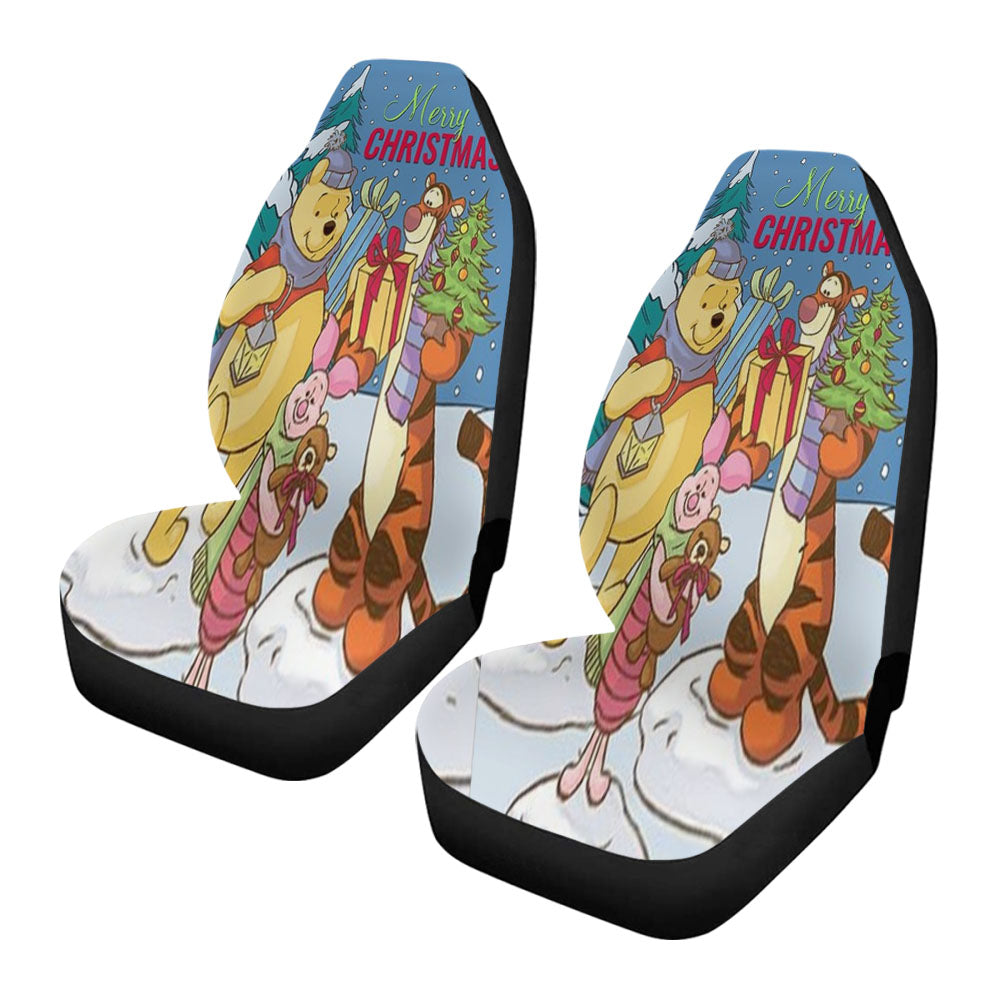 Merry Christmas Winnie the Pooh Car Seat Covers