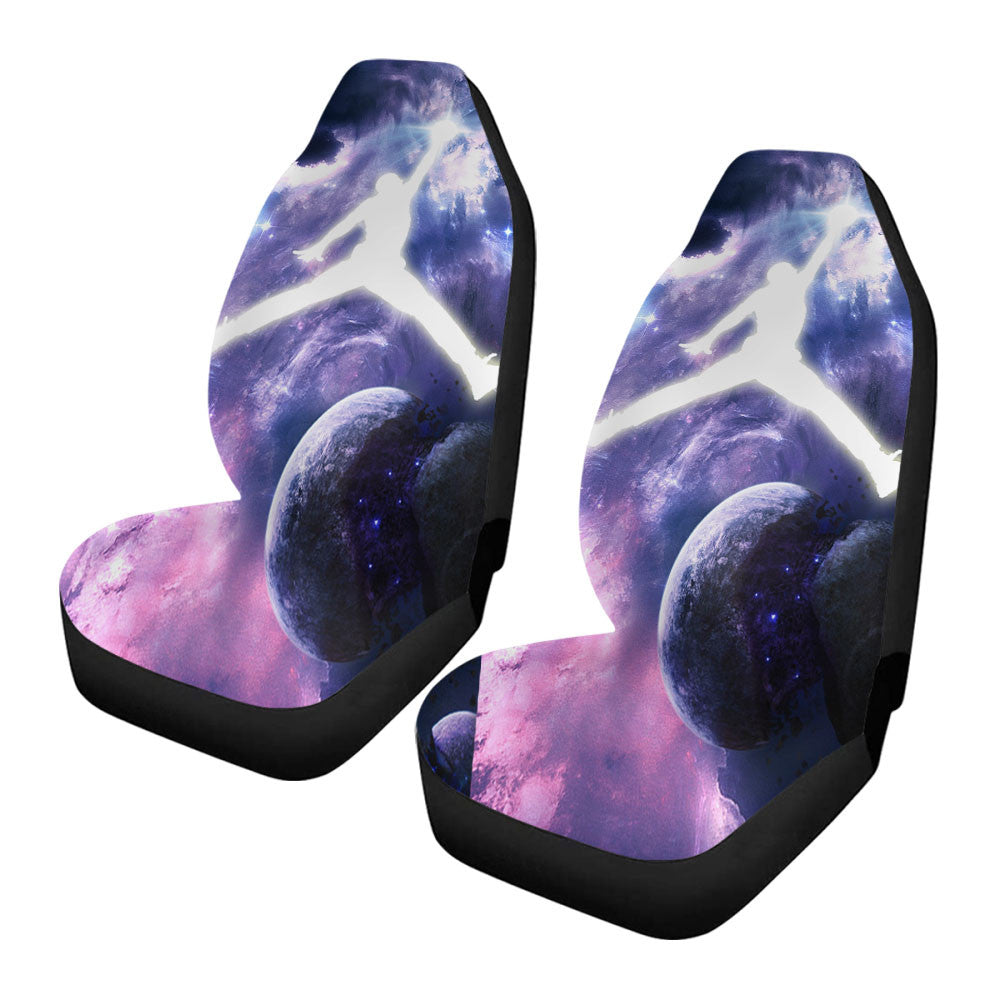 Michael Jordan In Galaxy Nebula Car Seat Covers