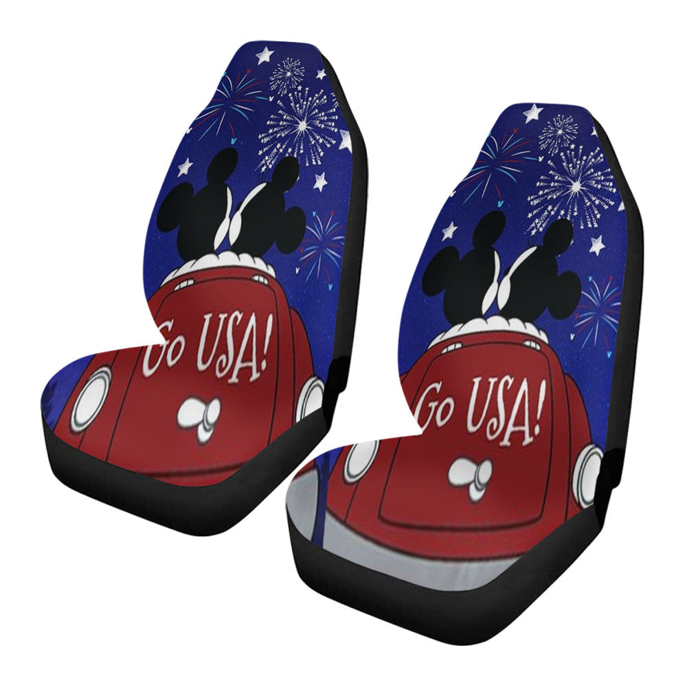 Mickey And Minnie Fireworks Car Seat Covers