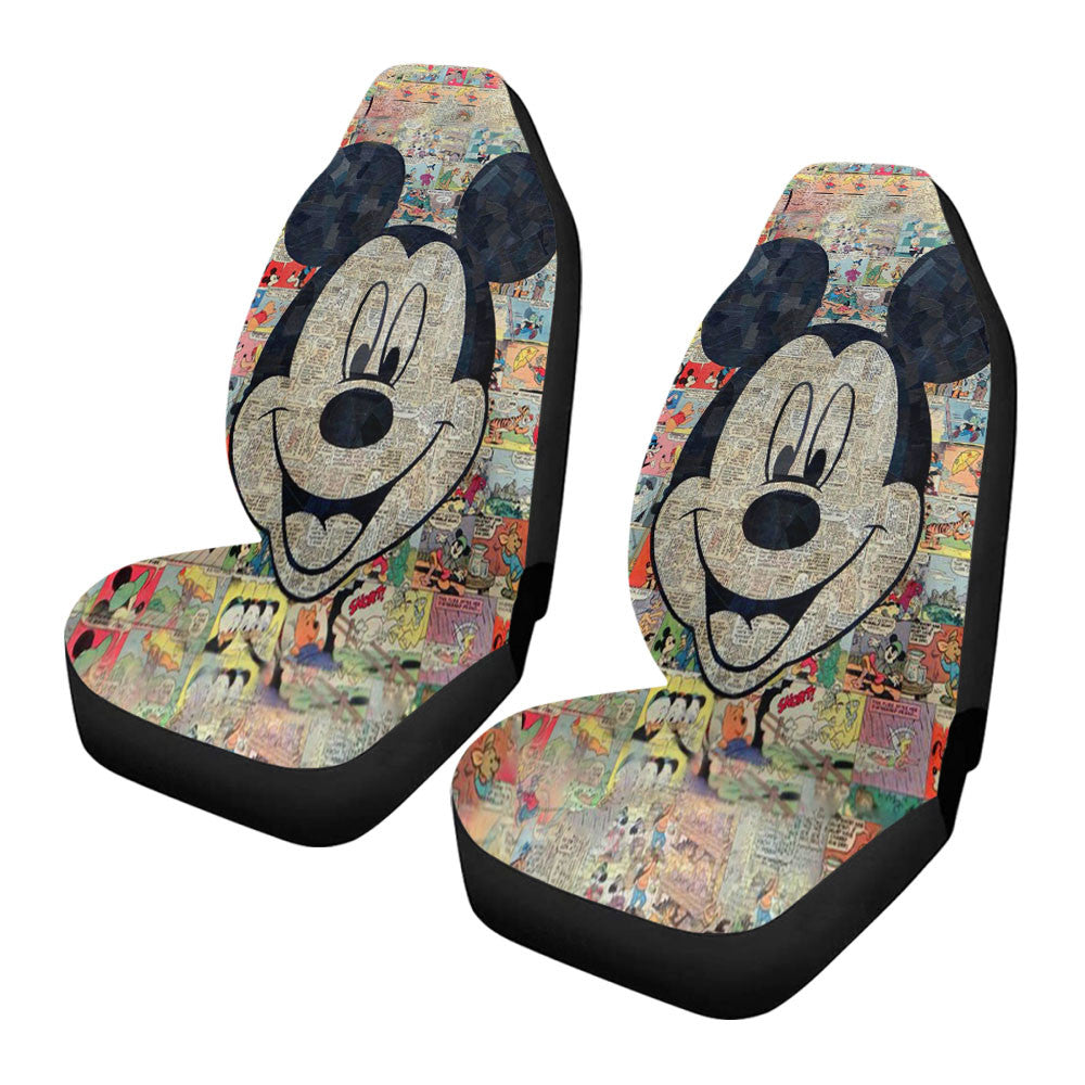 Mickey Disney Comic Collage Car Seat Covers